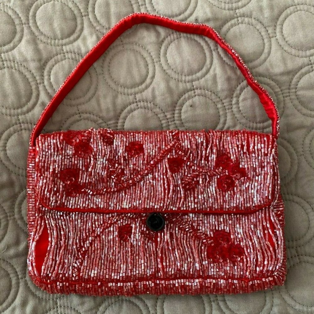 Bloomingdale's Evening Red Bag